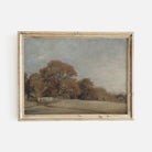 Vintage Country Landscape in Warm Autumnal Colour Tones, Fine Art Print - Hartsholme Prints