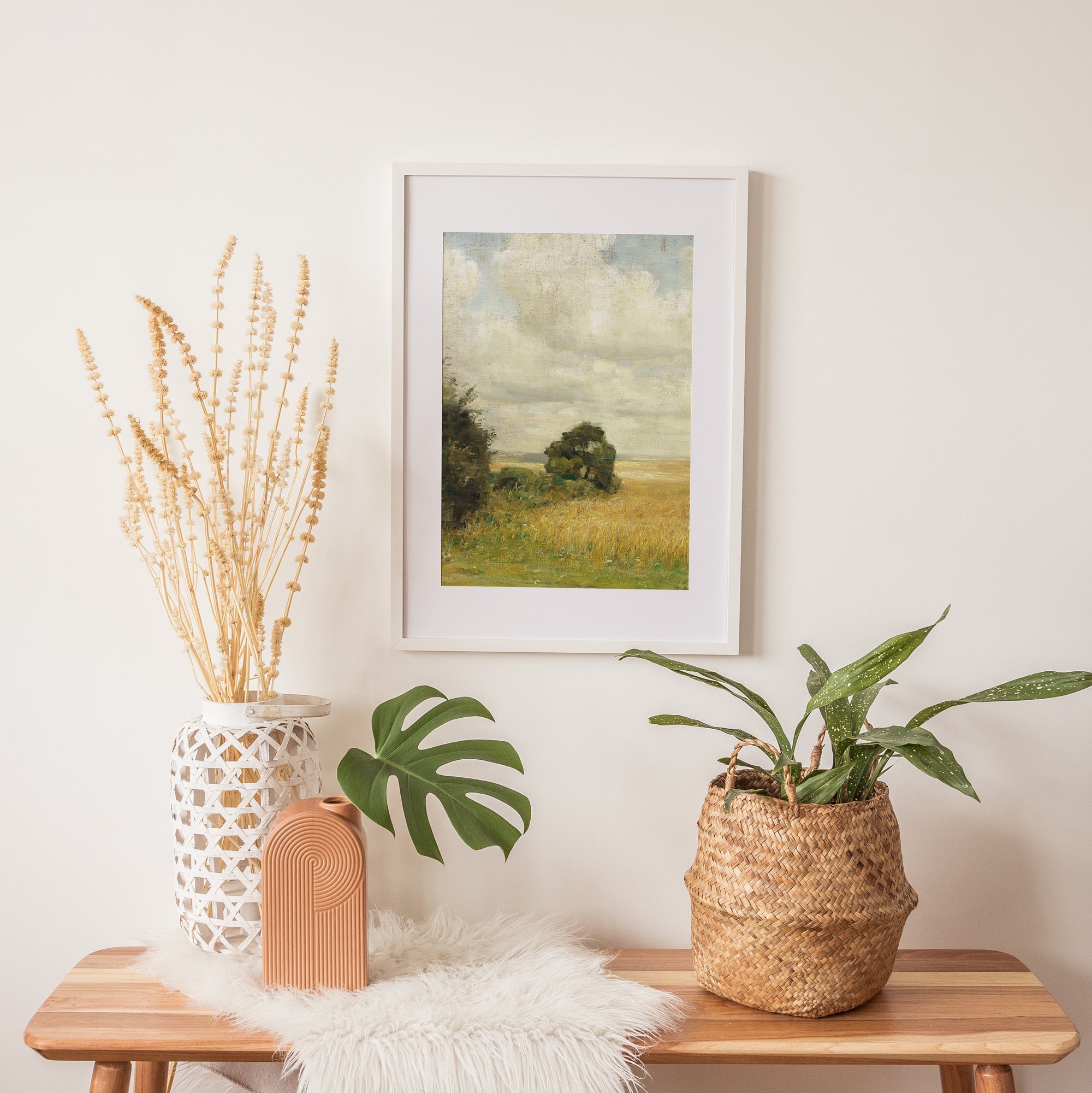 Vintage Danish Country Landscape Art, Fine Art Print - Hartsholme Prints