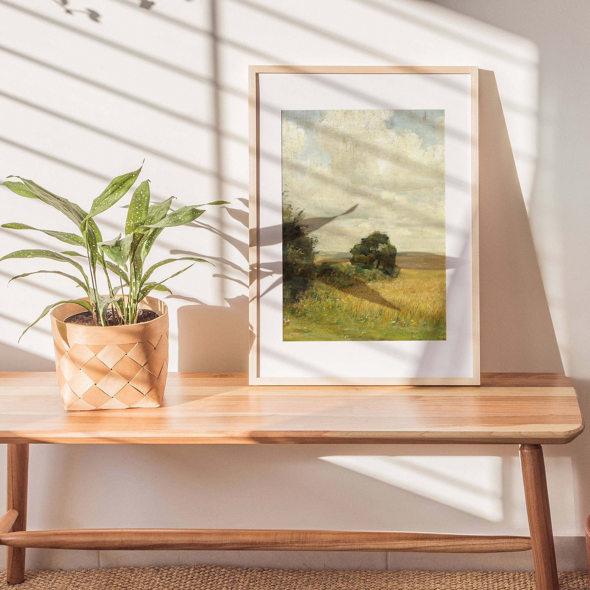 Vintage Danish Country Landscape Art, Fine Art Print - Hartsholme Prints
