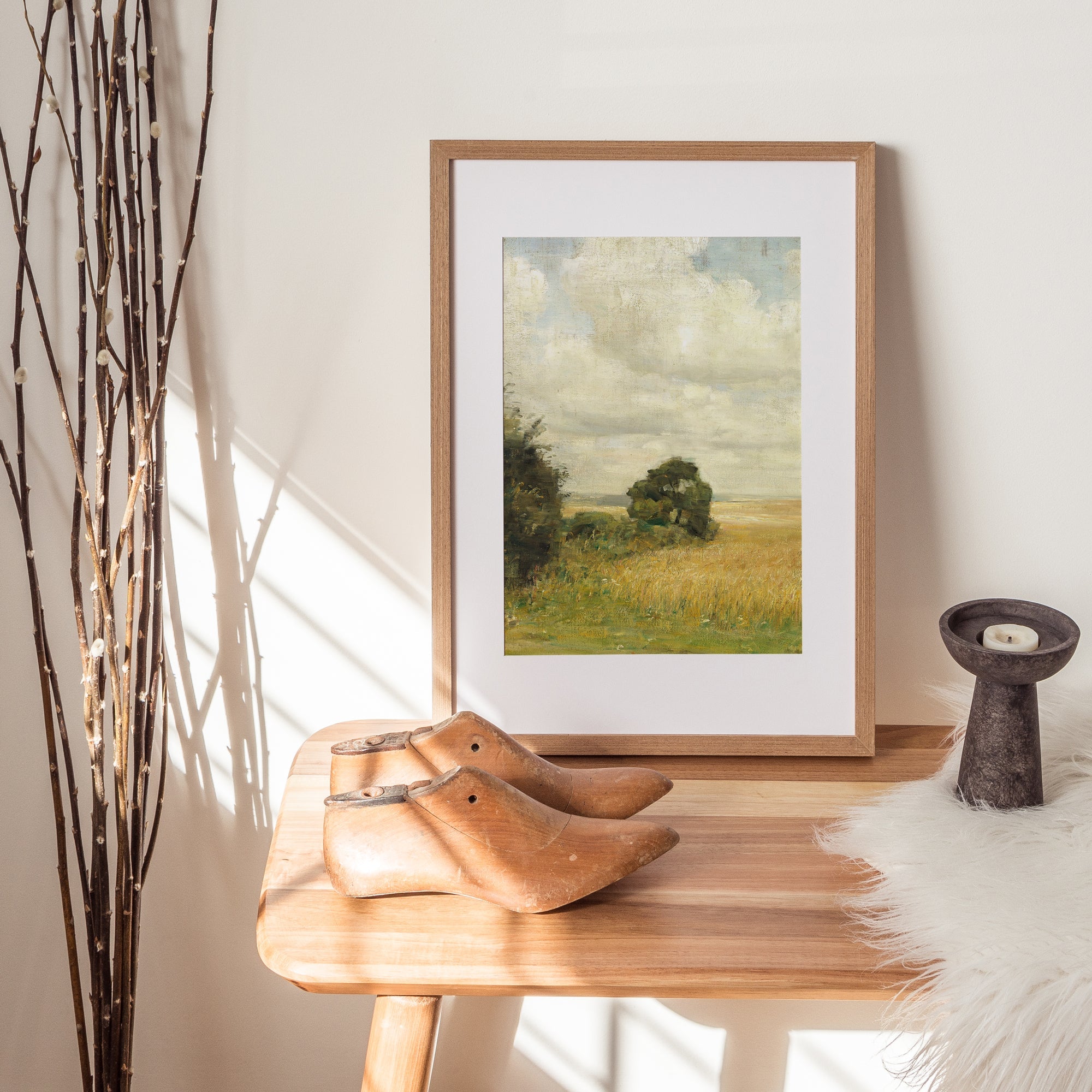 Vintage Danish Country Landscape Art, Fine Art Print - Hartsholme Prints