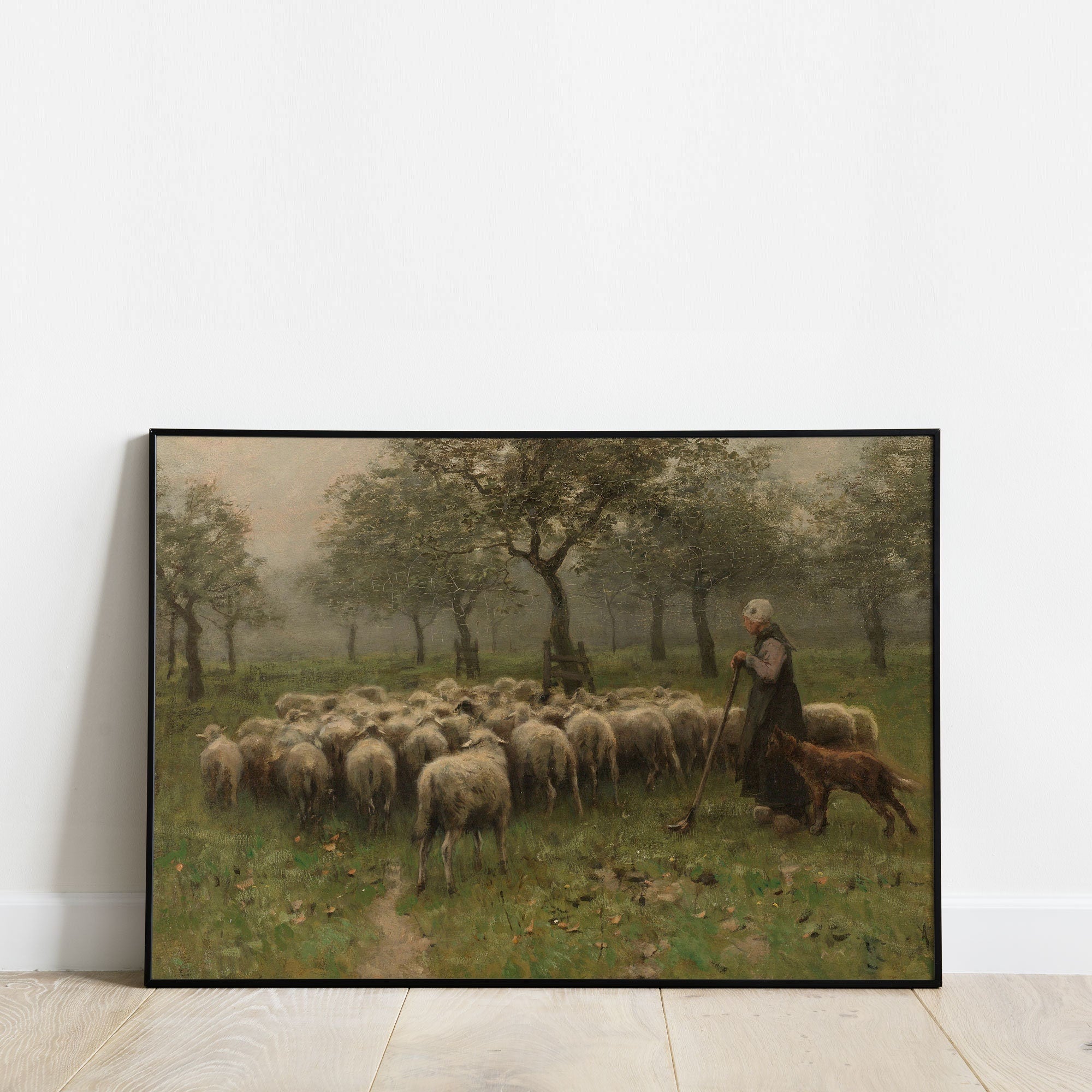Vintage English Farmhouse Scene, Fine Art Print - Hartsholme Prints