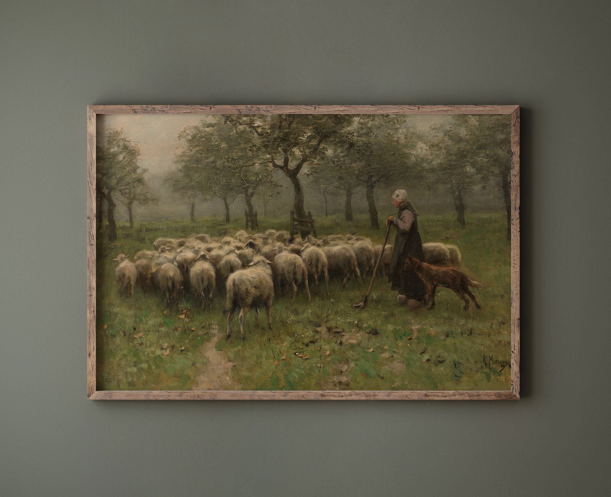 Vintage English Farmhouse Scene, Fine Art Print - Hartsholme Prints