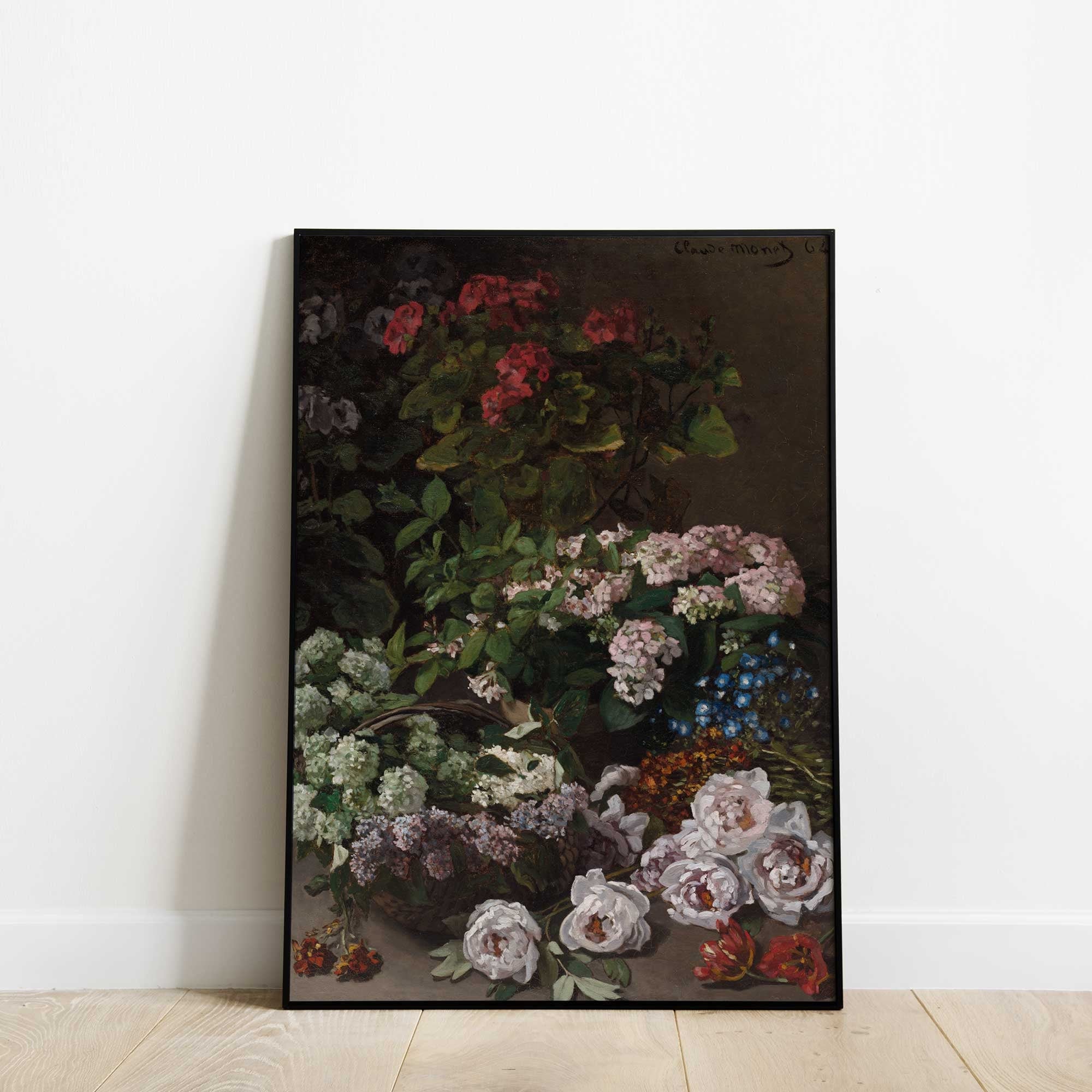 Vintage Floral Still Life Print: Hydrangea and Peonies - Hartsholme Prints