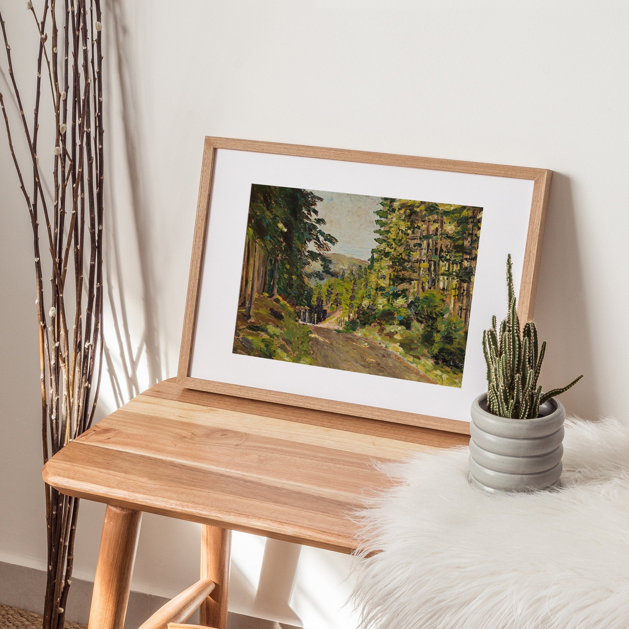 Vintage Forest Illustration, Fine Art Print - Hartsholme Prints