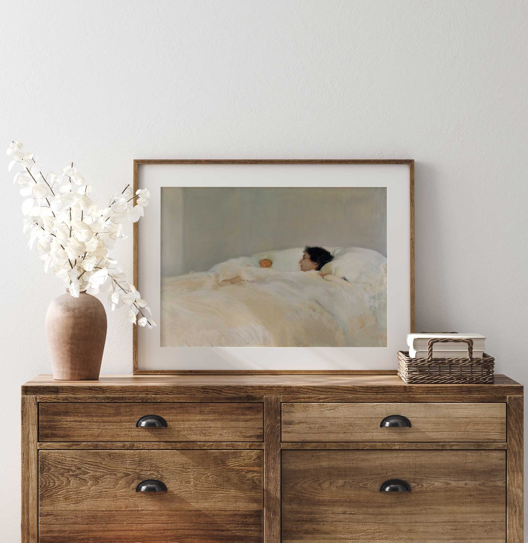 Vintage Motherhood Portrait, Nursery Art Print - Hartsholme Prints