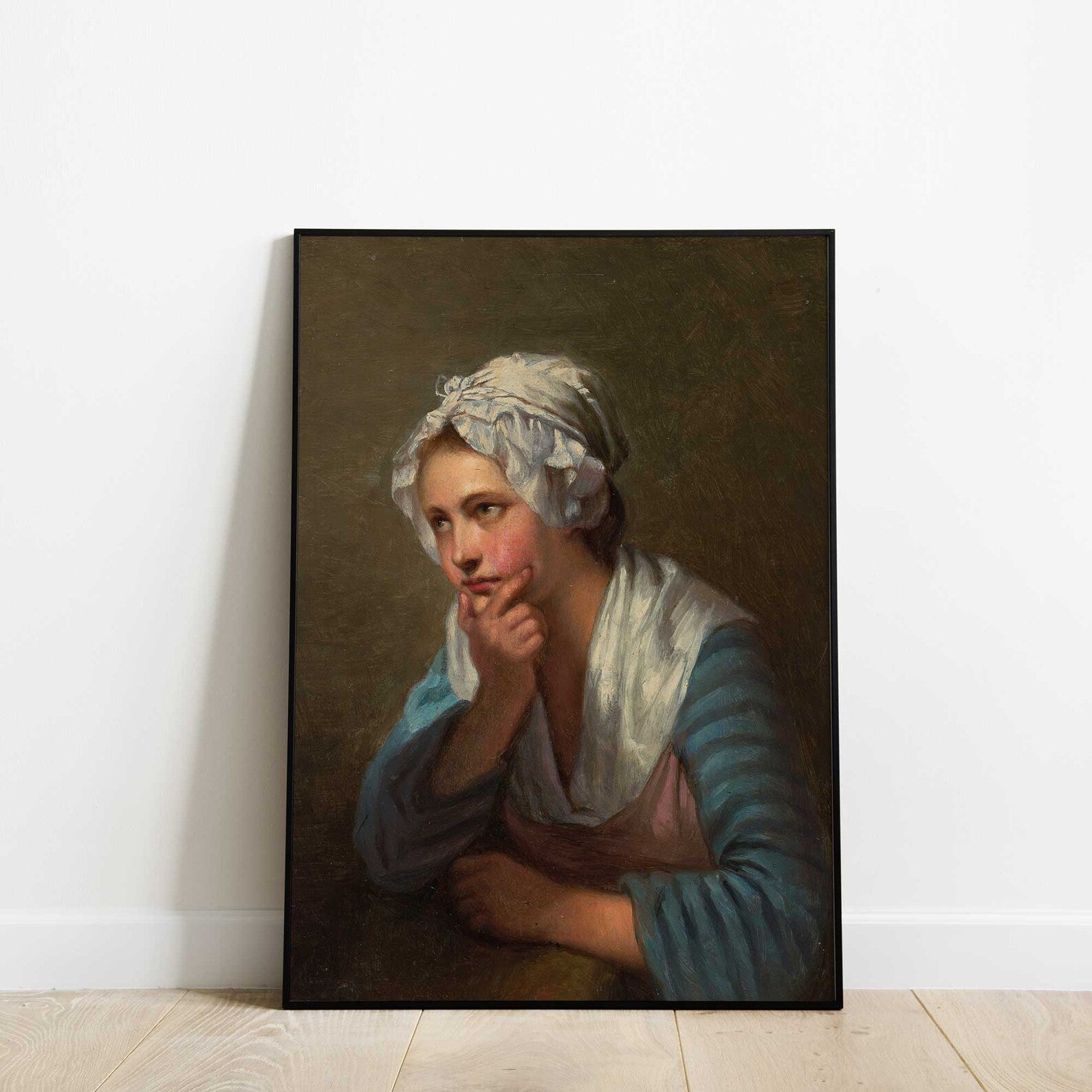 Vintage Portrait Italian Woman, Farmhouse Cottage Art Print - Hartsholme Prints