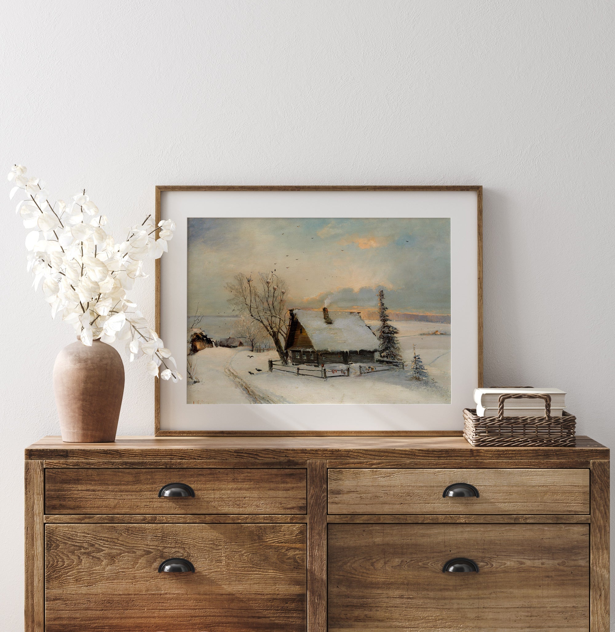 Vintage Winter Landscape Art: The Beginning of Spring - Hartsholme Prints