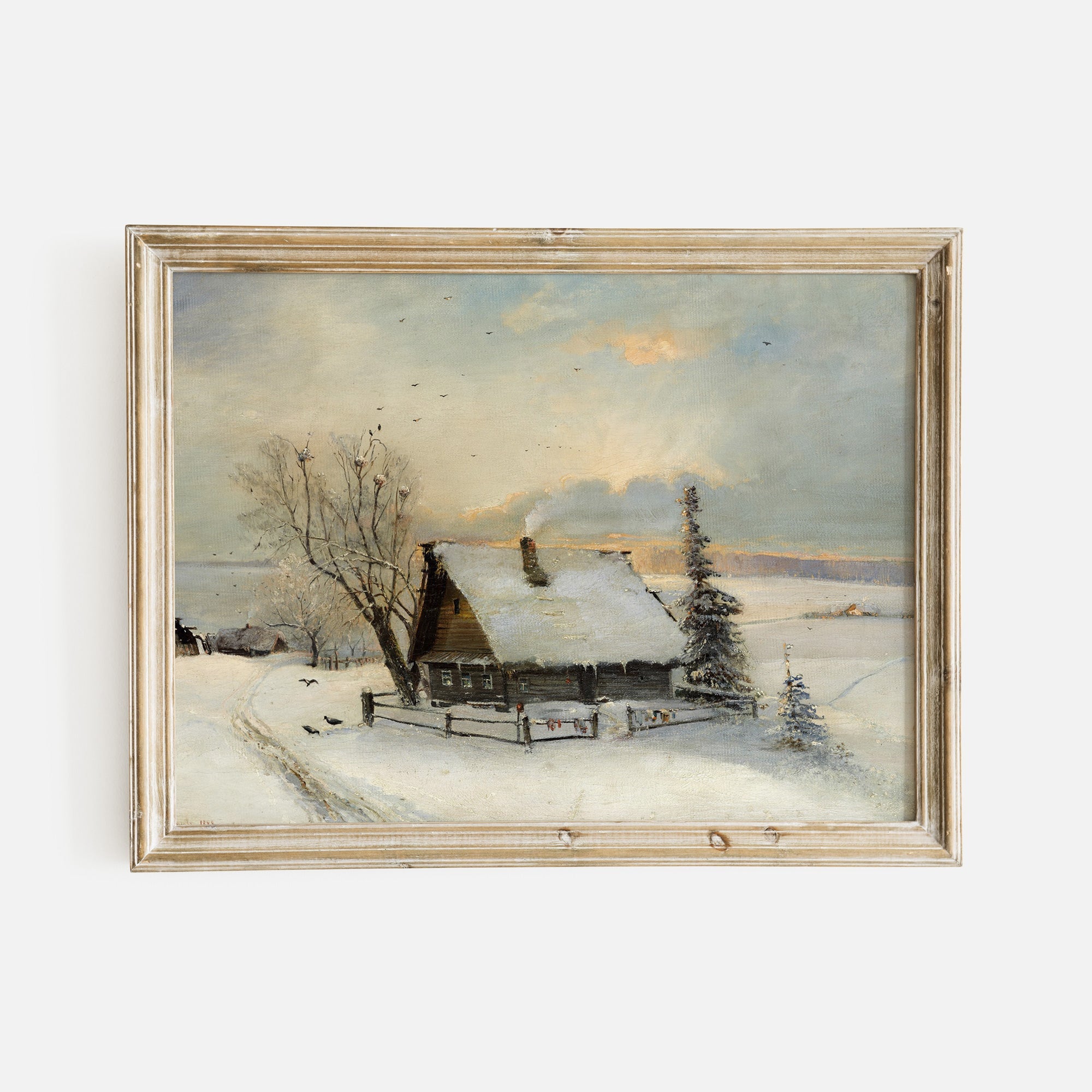 Vintage Winter Landscape Art: The Beginning of Spring - Hartsholme Prints