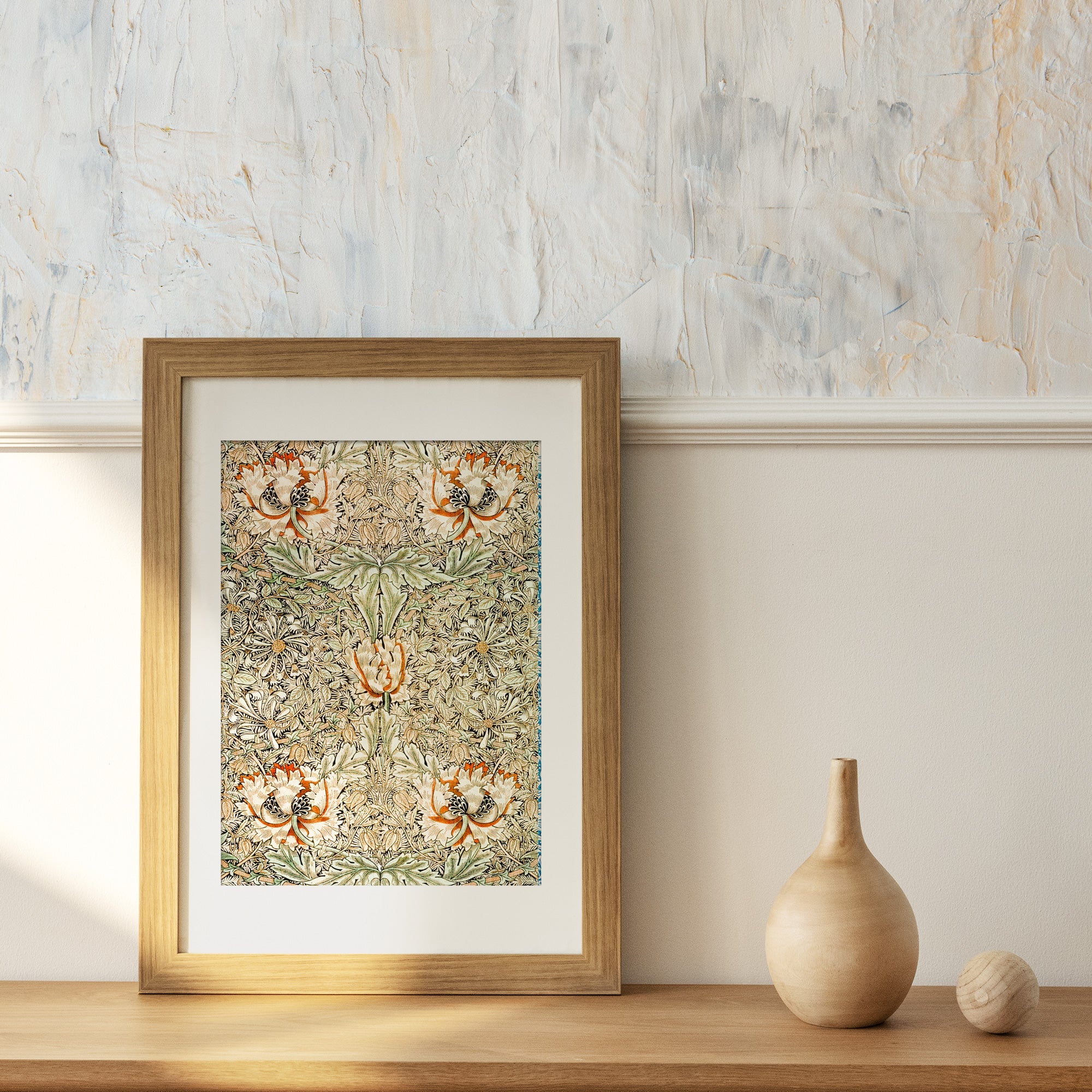 William Morris Honeysuckle and Tulip Print - Hartsholme Prints