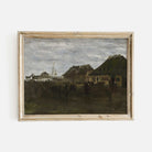 Winter in Small Town Landscape Print - Hartsholme Prints