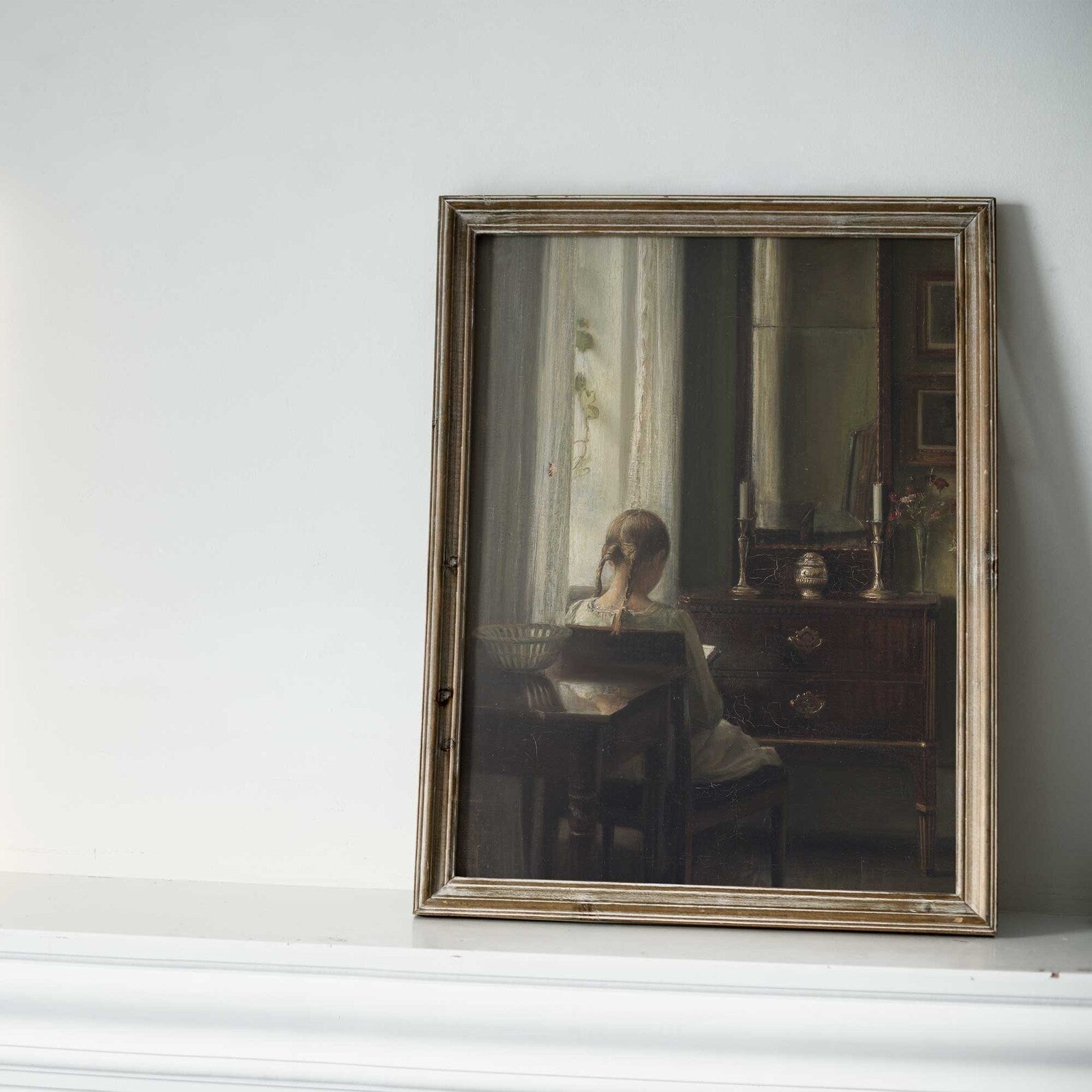 Young Girl Reading Print - Hartsholme Prints