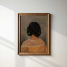 Antique Style Portrait Print of a Woman from Behind