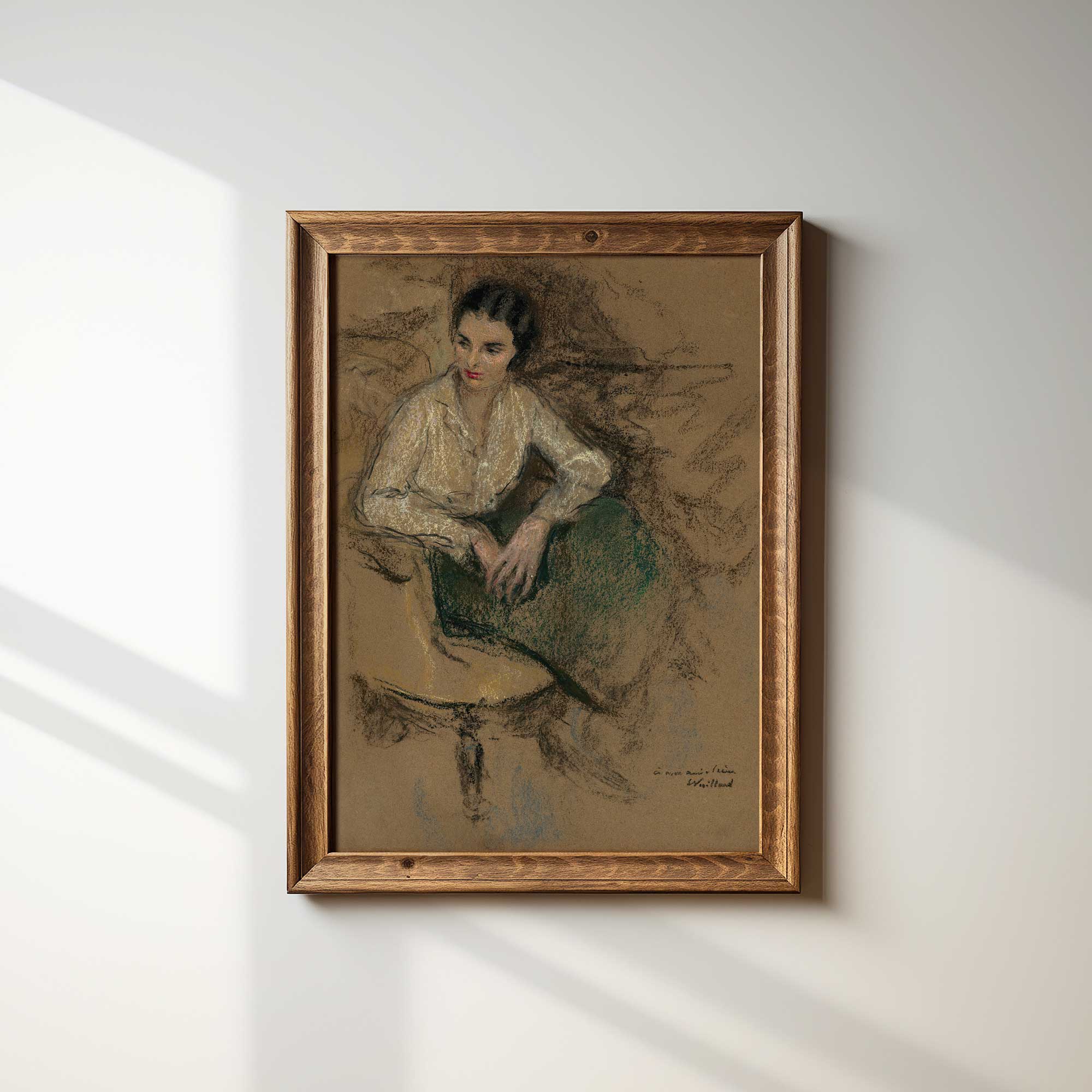 French Moody Sketch Wall Art