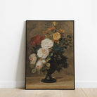 Rose Bouquet in Antique Vase Print 