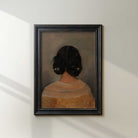 Antique Style Portrait Print of a Woman from Behind