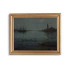 Nocturne in Blue and Silver – Moody Venice Lagoon Art Print