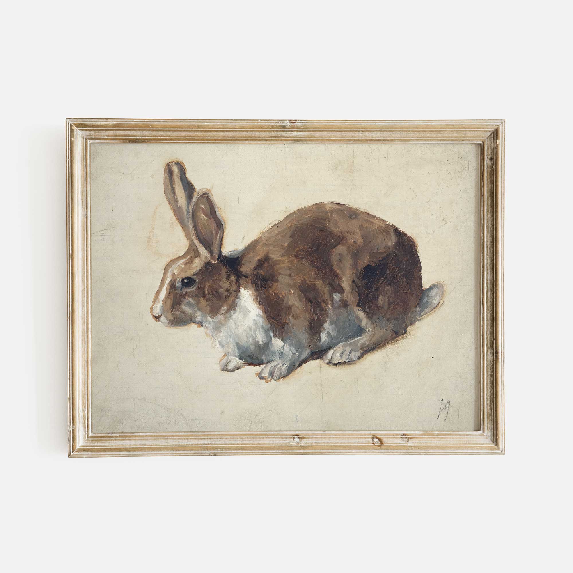 Woodland Rabbit Nursery Print