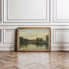 French River Landscape Print, Vintage Wall Art in the living room