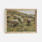 Rustic Sheep Pastoral Print - Modern Farmhouse Decor