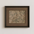 Vintage Floral Chinoiserie Print | Antique Botanical Textile Art