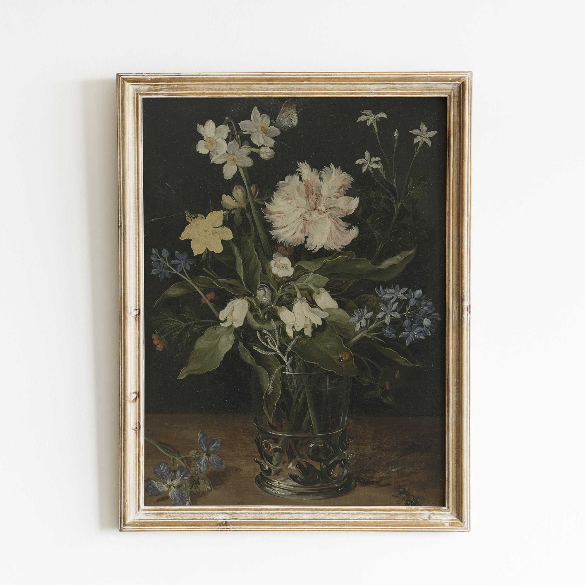 Moody Floral Print Wall Art - Vintage & Farmhouse Decor