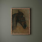  Dark Brown Horse Portrait Print