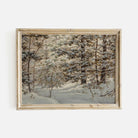 Winter Pine Trees Landscape Print