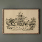 Vintage Countryside Sketch Wall Art