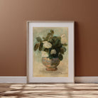 Vintage still life of antique roses in a vase, professionally printed by Hartsholme Prints.