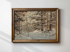 Winter Pine Trees Landscape Print