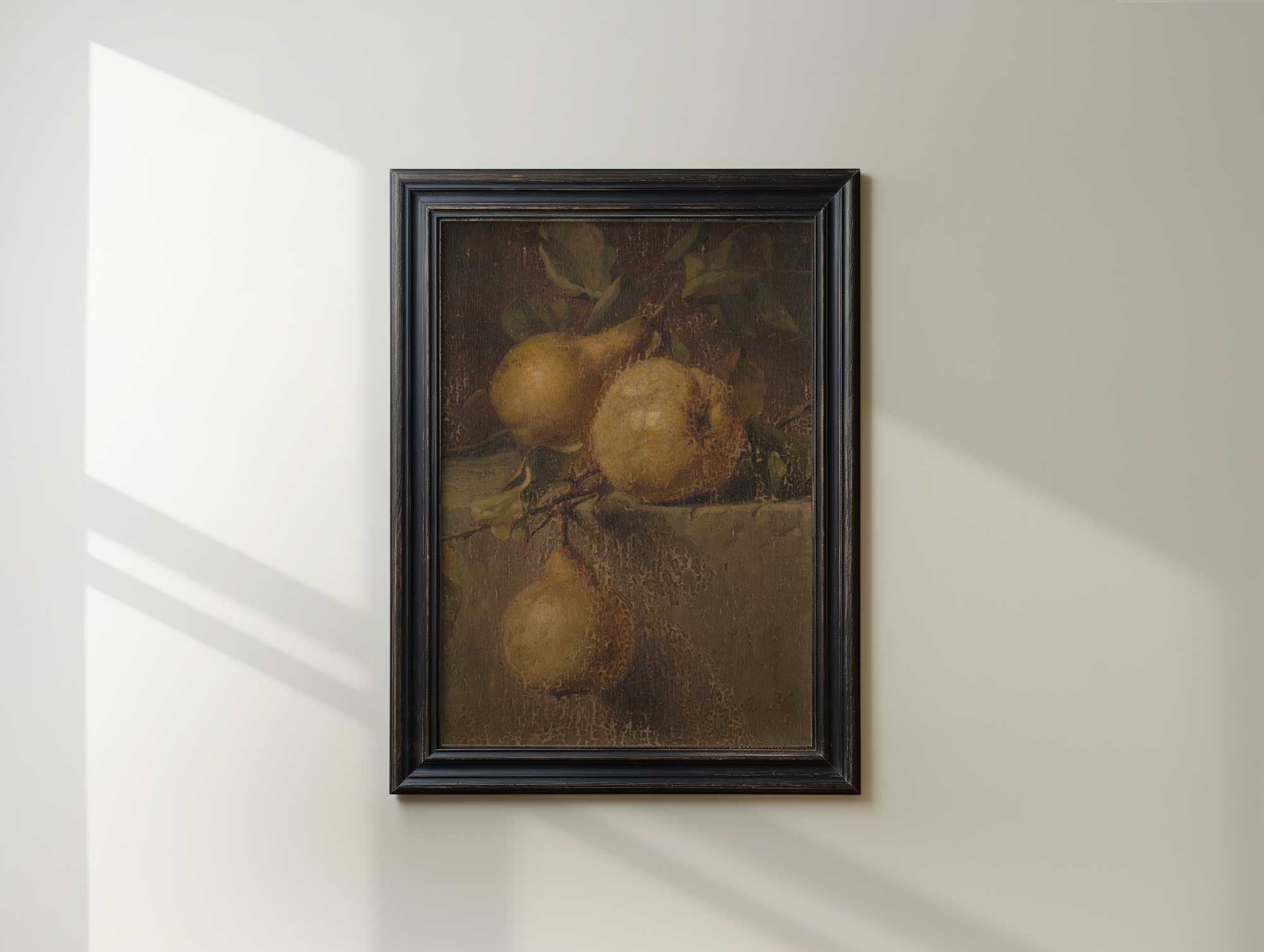 Rustic Pear Kitchen Wall Art