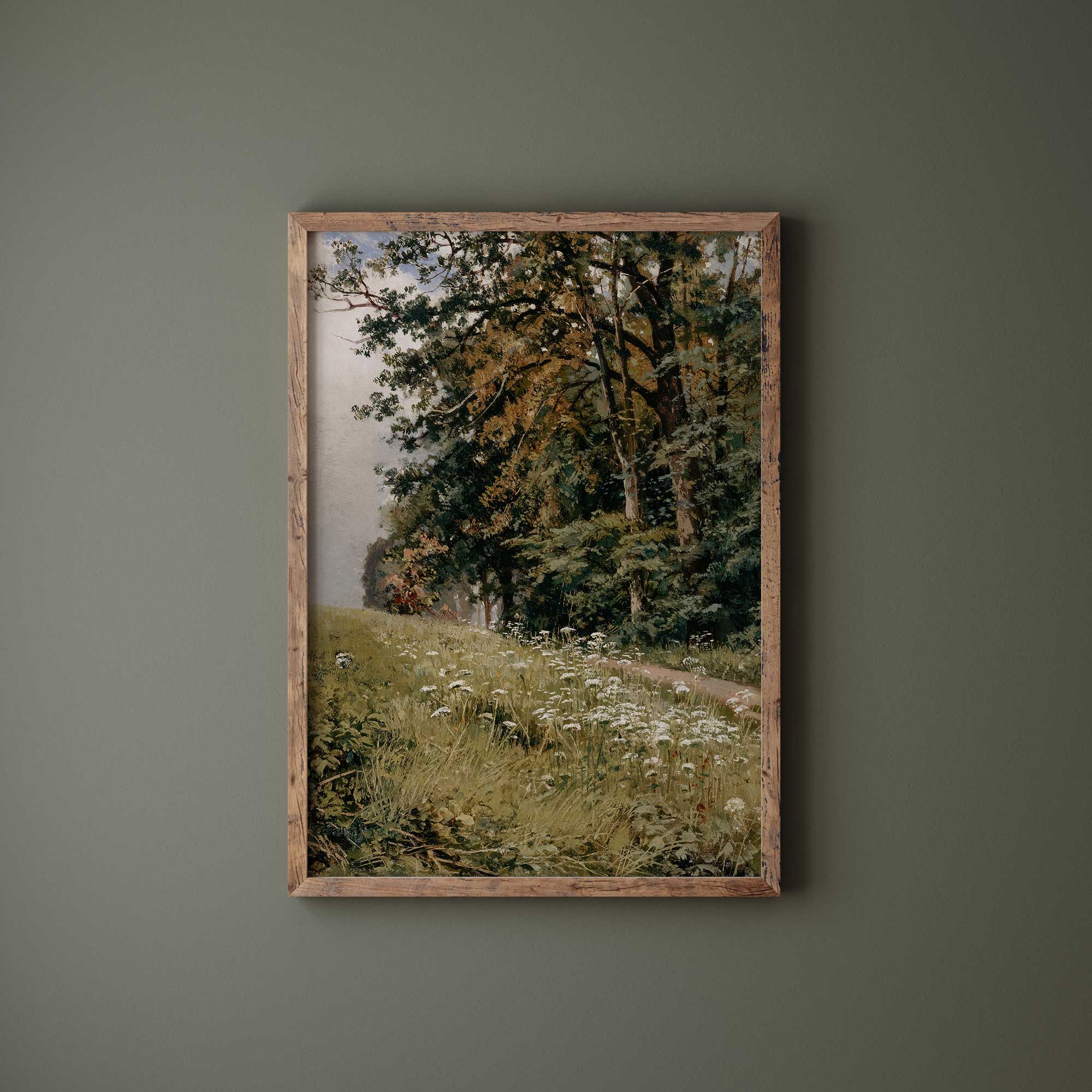 Wildflower and Woodland Landscape Print