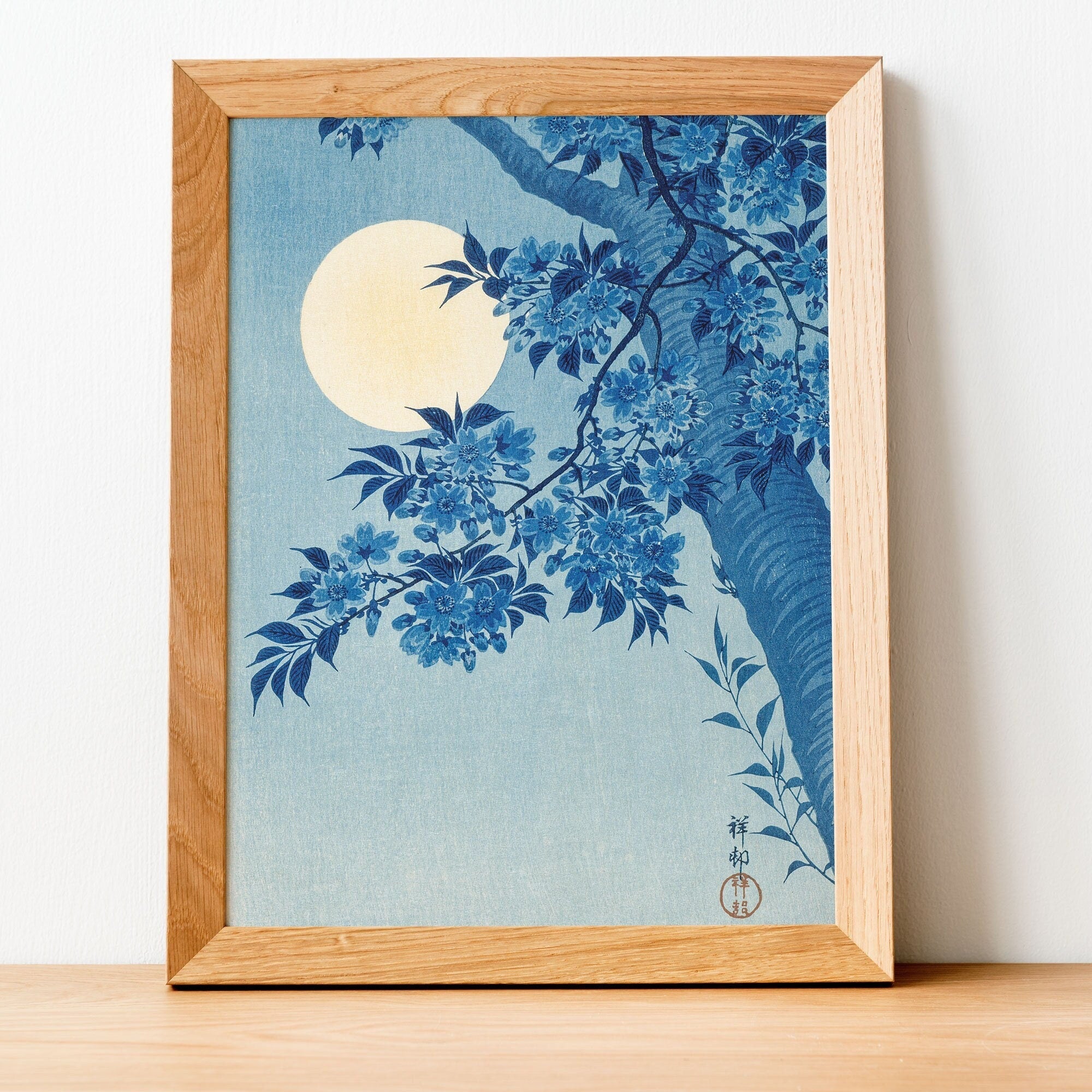 Blossoming Cherry on a Moonlit Night - Hartsholme Prints