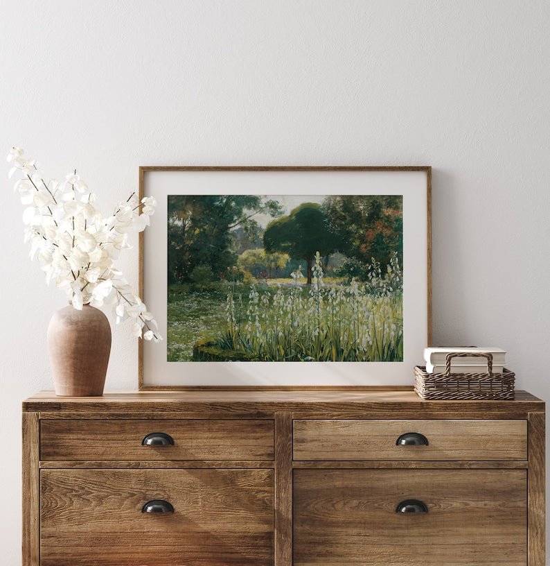 Country Wildflowers Landscape Print - Hartsholme Prints