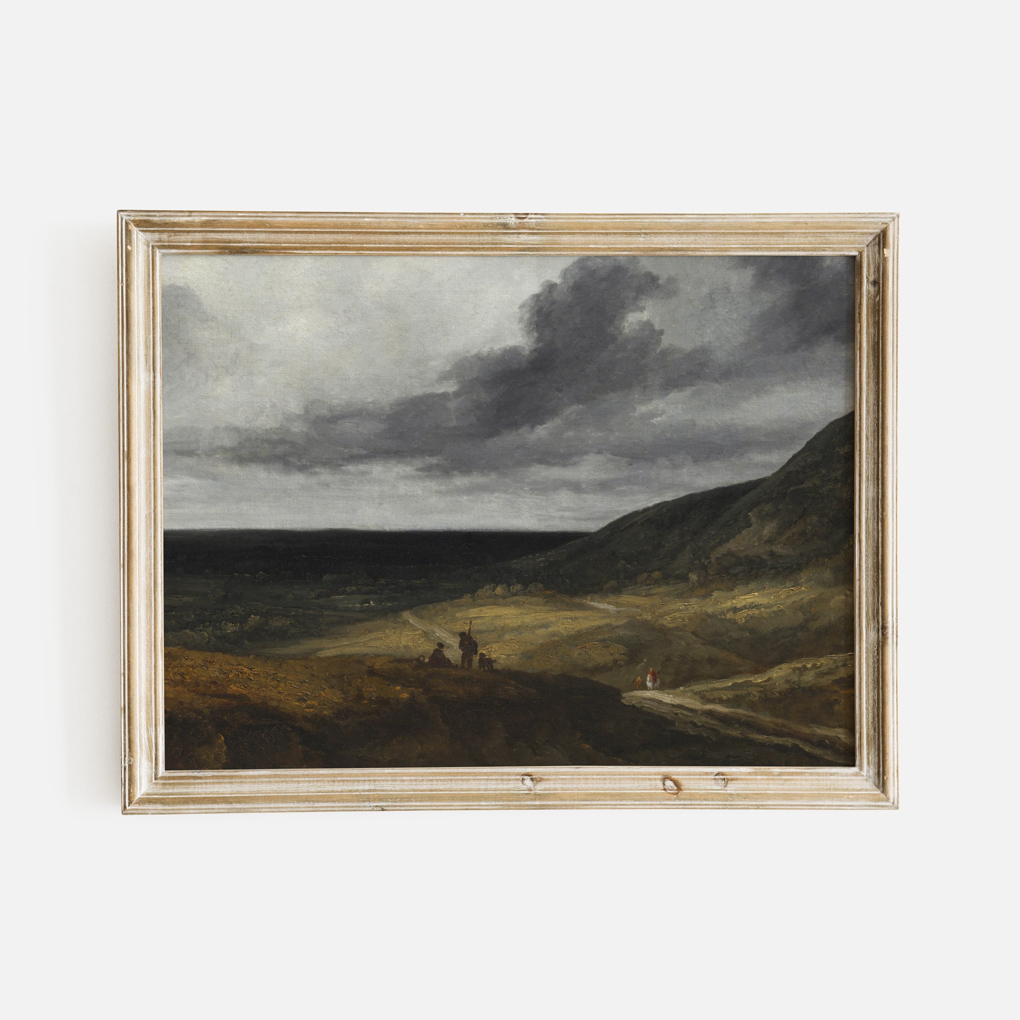 Dark Moody Landscape Near Paris Art Print - Hartsholme Prints