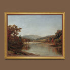 Moody and Rustic Vintage Landscape Painting Print - Hartsholme Prints