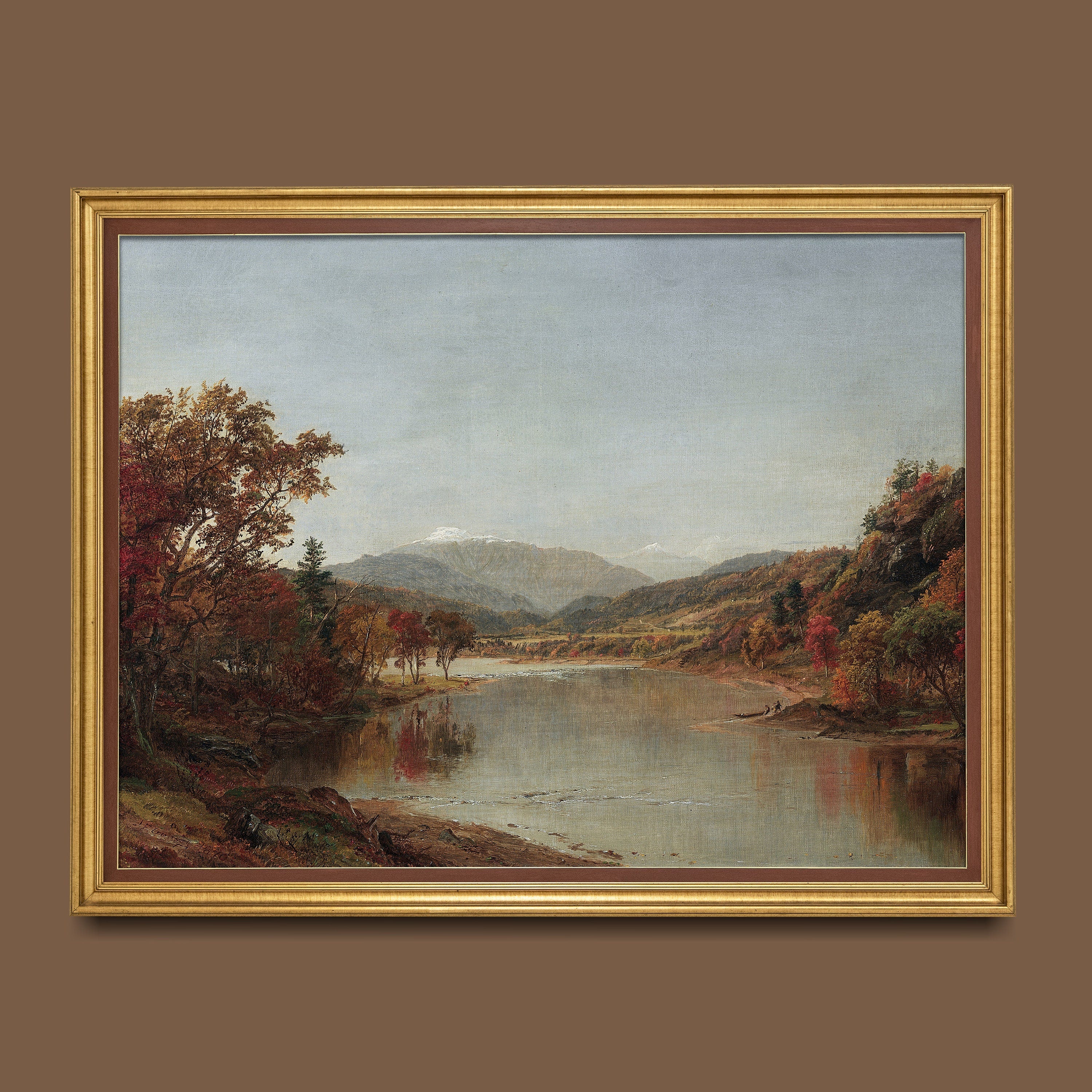 Moody and Rustic Vintage Landscape Painting Print - Hartsholme Prints