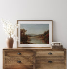 Moody and Rustic Vintage Landscape Painting Print - Hartsholme Prints
