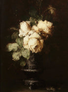 Roses in Vase Art, Dark and Moody Floral Print - Hartsholme Prints