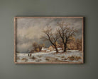 Snowy Hamlet Winter Landscape Print - Hartsholme Prints