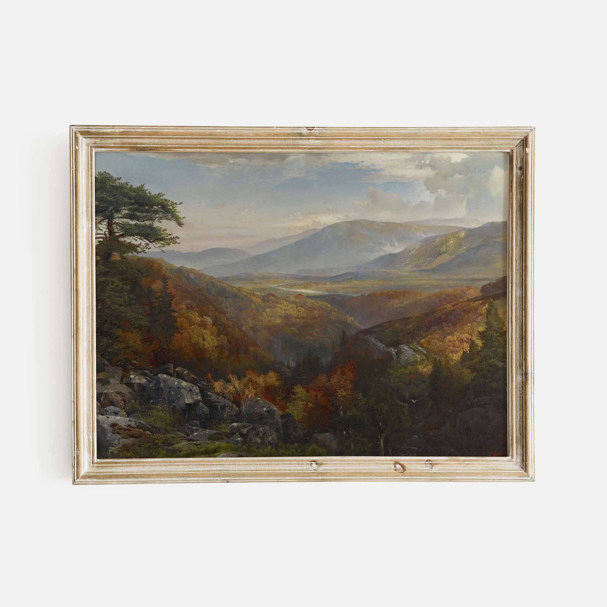 Valley Landscape Painting Print - Hartsholme Prints