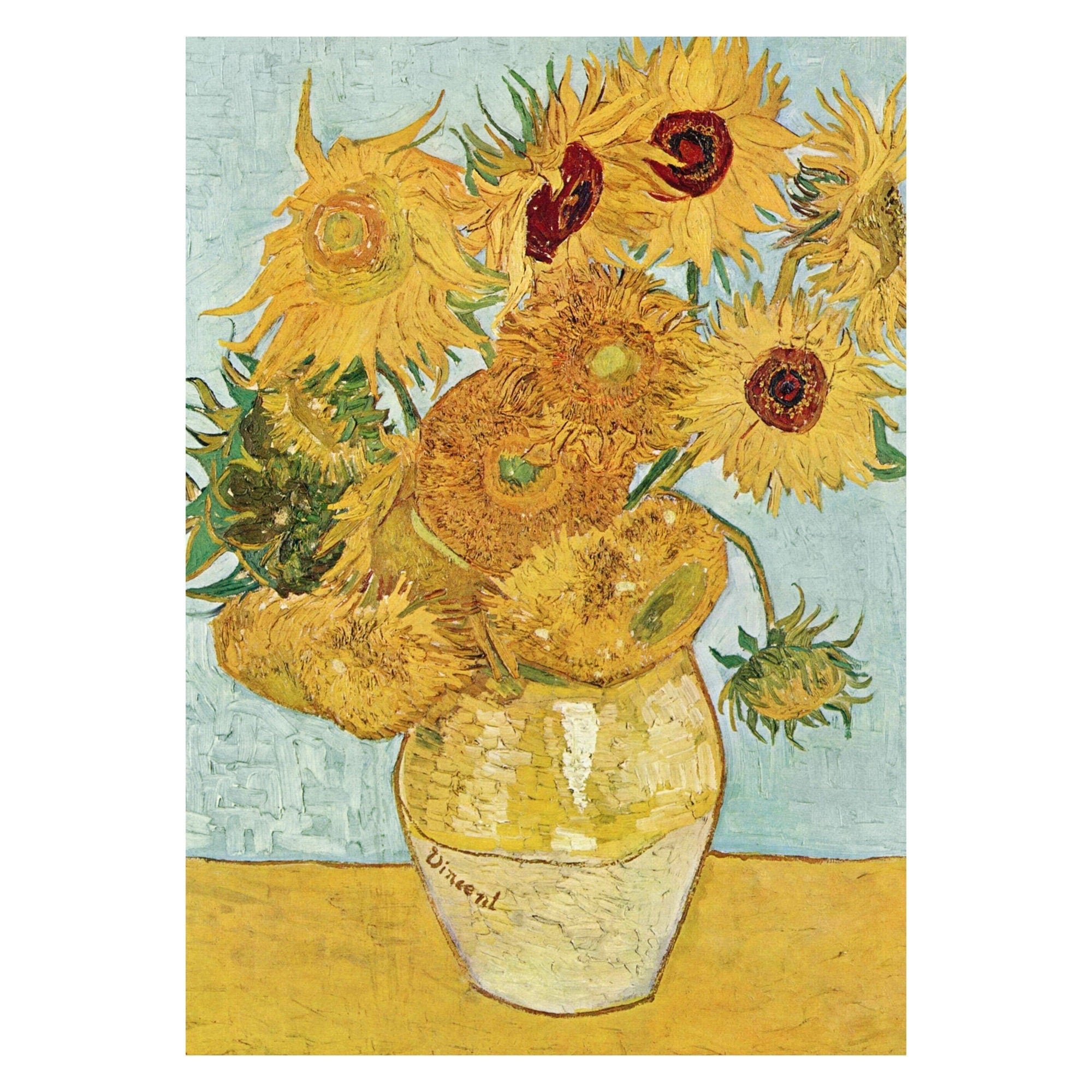 Vase with Twelve Sunflowers - Hartsholme Prints