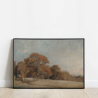 Vintage Country Landscape in Warm Autumnal Colour Tones, Fine Art Print - Hartsholme Prints