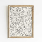 Vintage Flower Sketch - Hartsholme Prints
