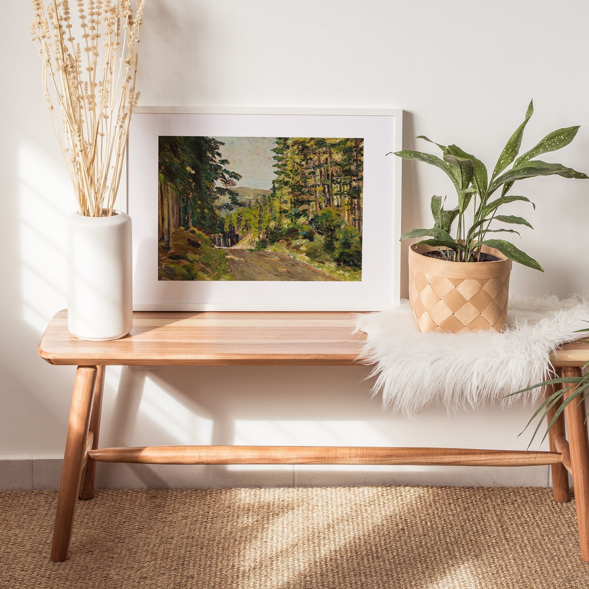 Vintage Forest Illustration, Fine Art Print - Hartsholme Prints