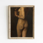 Vintage Nude Portrait Print, Feminist Art, Altered Antique Nude Portrait of a Lady, Nude Oil Painting, Faceless Portrait - Hartsholme Prints