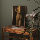 Vintage Nude Portrait Print, Feminist Art, Altered Antique Nude Portrait of a Lady, Nude Oil Painting, Faceless Portrait - Hartsholme Prints