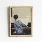 Vintage Portrait Print Female Pianist - Hartsholme Prints