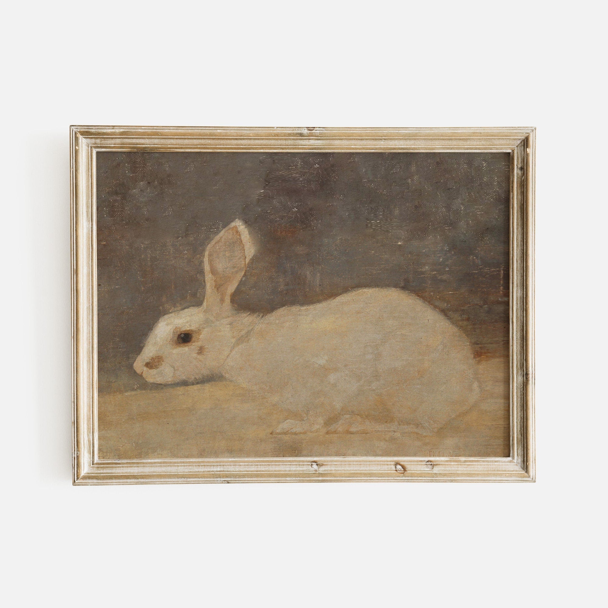 White Rabbit Print, Woodland Nursery Wall Decor - Hartsholme Prints