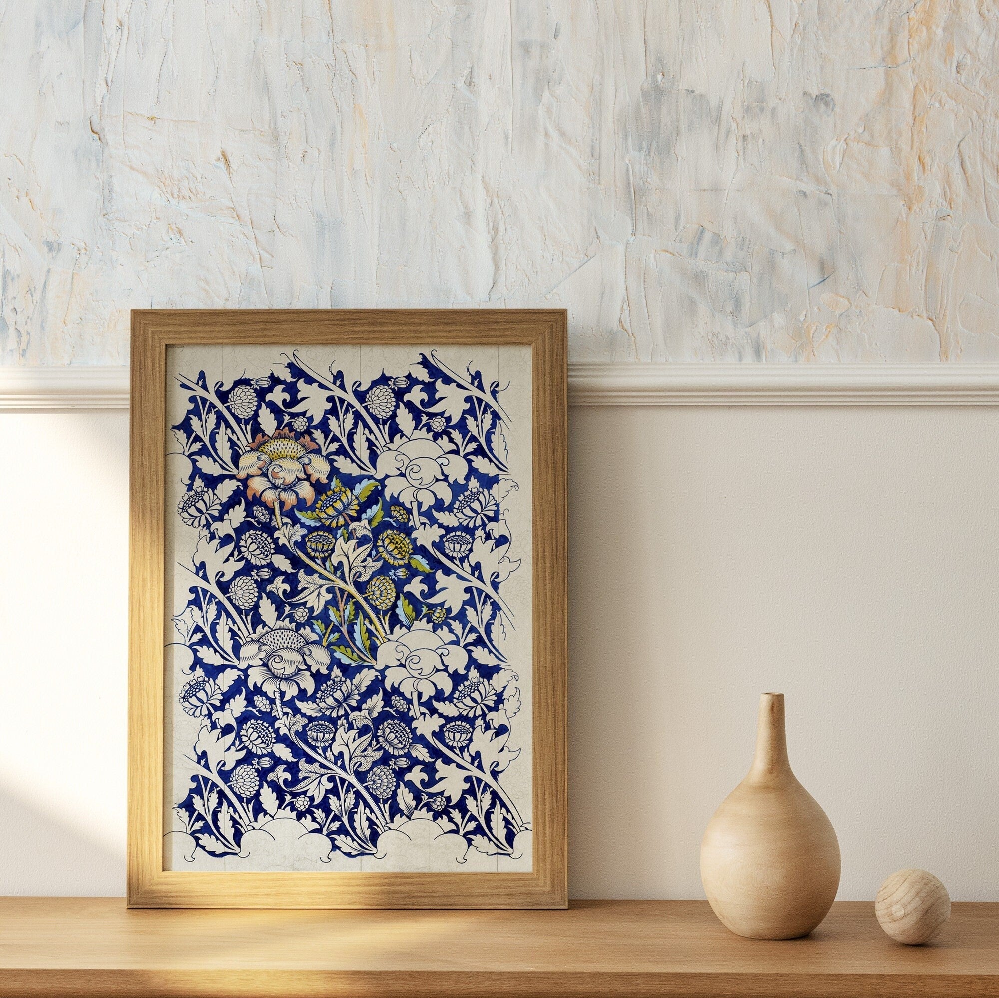 William Morris Wey Pattern Print - Hartsholme Prints